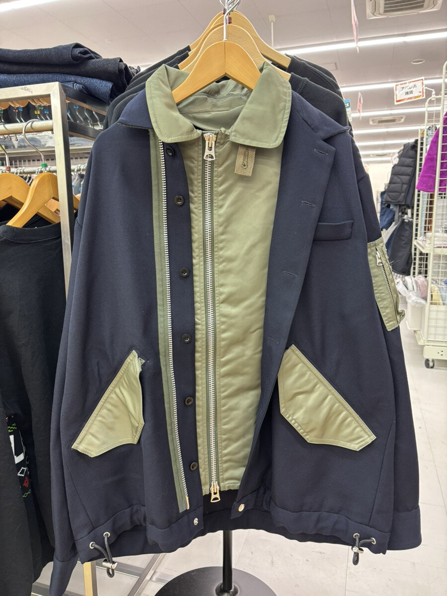 sacai Wool Surge Nylon Twill Blouson買取しました！ | メンズ衣料 | 上田バイパス店 | 良品買館