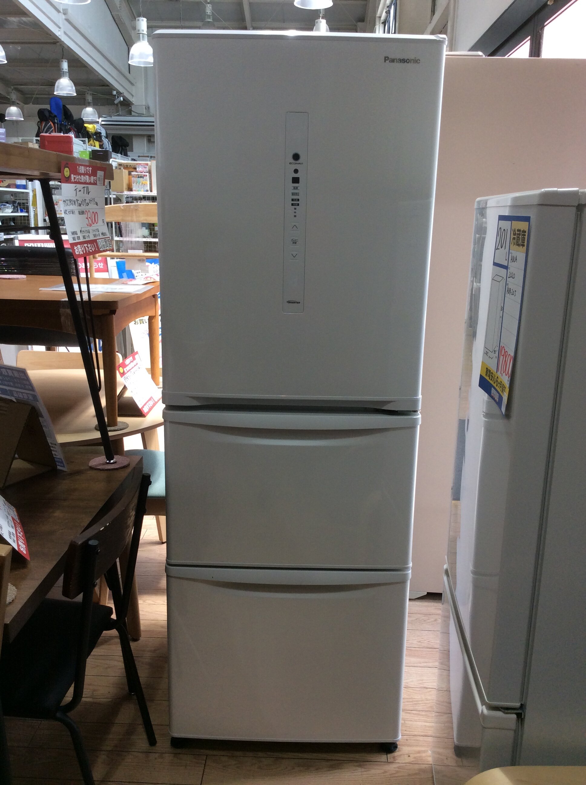 2011年式 321L ノンフロン冷凍冷蔵庫 パナソニックNR-C320M-CK - 冷蔵庫